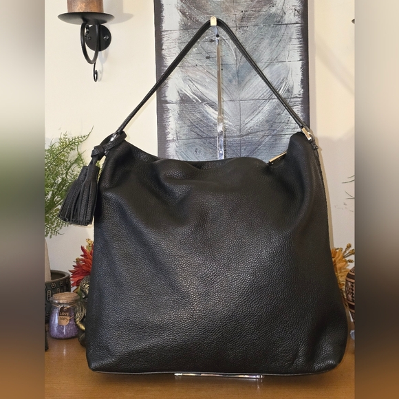 Kate Spade Orchard StreeT Natalya Black Pebbled Leather Hobo GUC - Picture 2 of 16